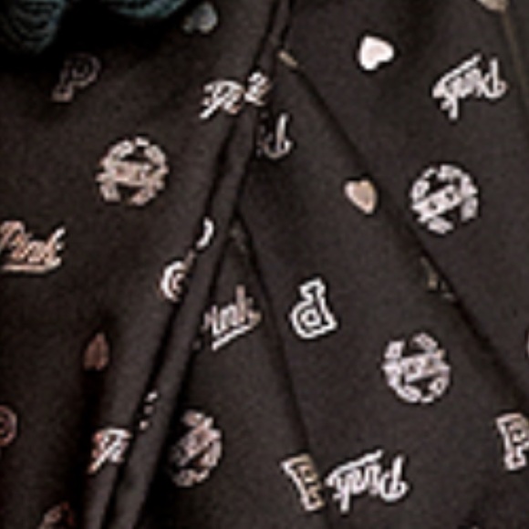 🖤VS-PINK💗Signature Tote Bag💕Black/S.Foil Logo💖 - Picture 2 of 8